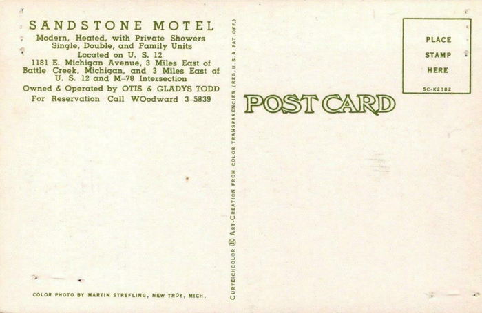 Sandstone Motel - Old Postcard Shots